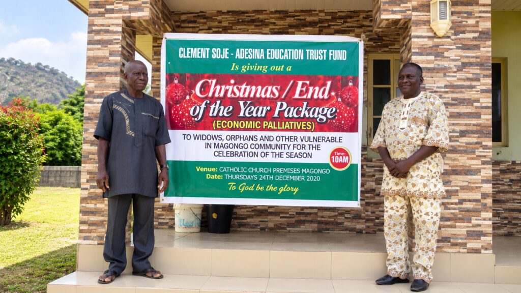 Christmas and end of year package handover in Magongo